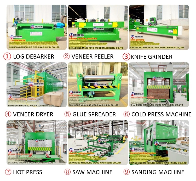 Holzbearbeitungsmaschinen Heißpressmaschine für die Sperrholzherstellung