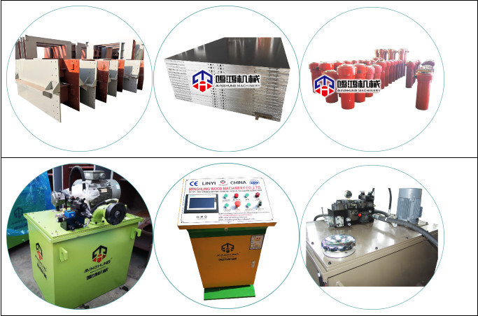 Machine de presse à chaud de presse hydraulique pour la production de contreplaqué