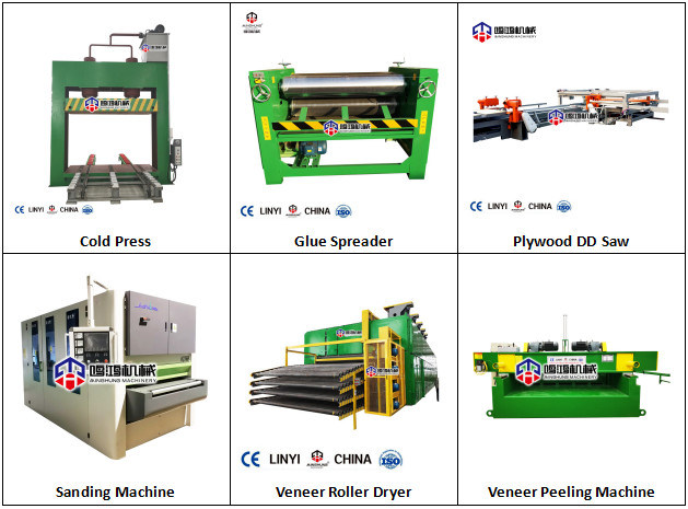 Holzbearbeitungsmaschine für die Herstellung von Sperrholz-Heißpressen
